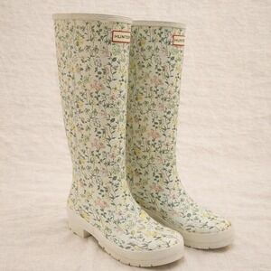Hunter Original Tall Floral Print Rain Boots